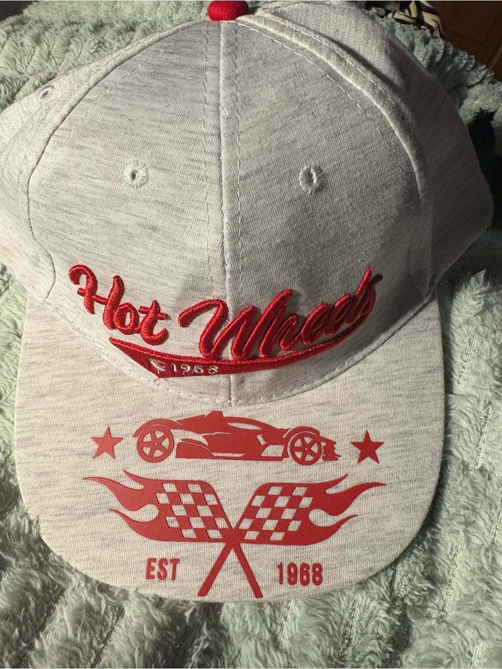NWT-Yourh Hot Wheels Red Logo Baseball Cap